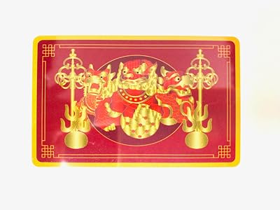 2026 Feng Shui 3 Celestial Guardians Card Plaque with Ksiddigarbha Implements