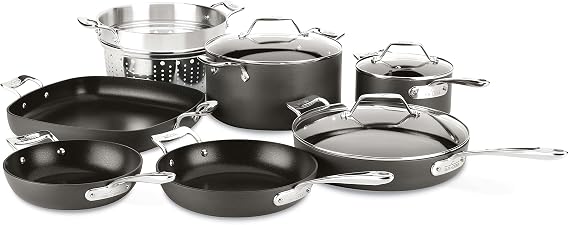 All-Clad Essentials Nonstick 10-Piece Pots and Pans Set