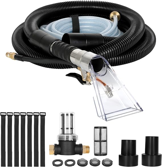Shop Vac Extractor Kit Powerful Carpet & Upholstery Cleaning Hose Kit for Home & Auto, Includes Wand, Hose & Adapter for Deep Cleaning