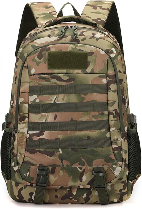 Lawaia 45L Tactical Military Backpack Hiking Rucksack Survival Army Bags Large Rucking Outdoor Sports Packs Molle Gym Backpacks for Men Fishing Camping Motorcycle Traveling Mountaining