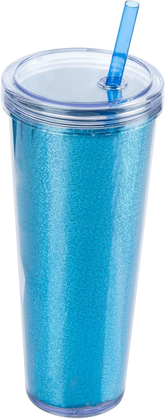 Titiz Limonlu İçecek Bardağı, 750 ml Kapasiteli, Mavi