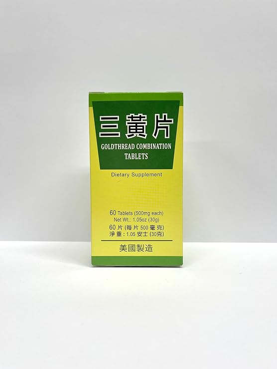 Goldthread Combination Tablets Herbal Supplement Helps for Promote A Healthy Digestive System 500mg 60 Tablets Made in USA