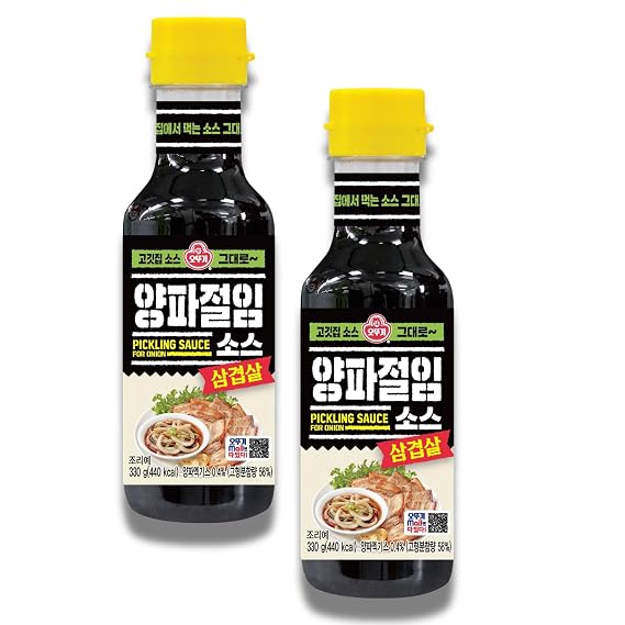 Ottogi PICKLING SAUCE FOR ONION, great dipping sauce for Korean BBQ (330g) - 2 Pack