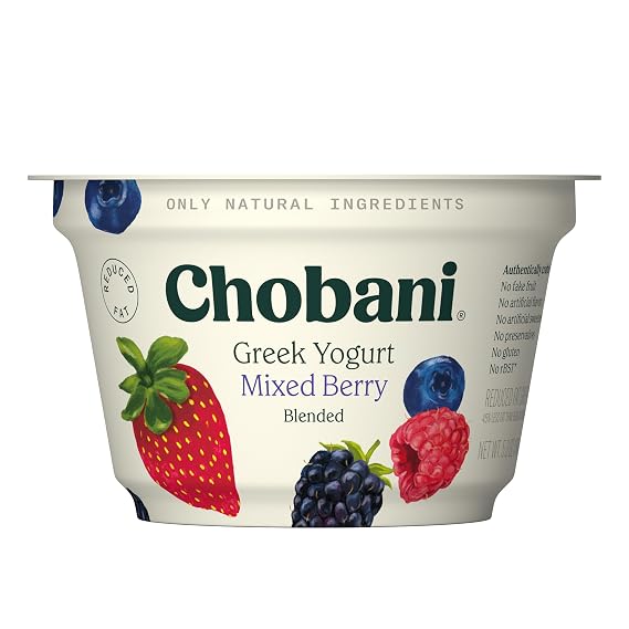 Chobani Low-Fat Greek Yogurt Mixed Berry Blended 5.3oz