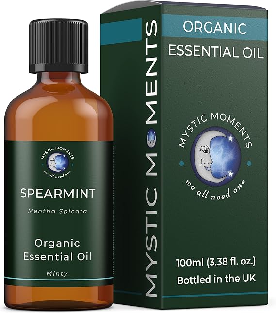 Mystic Moments | Organic Spearmint Essential Oil | 100ml