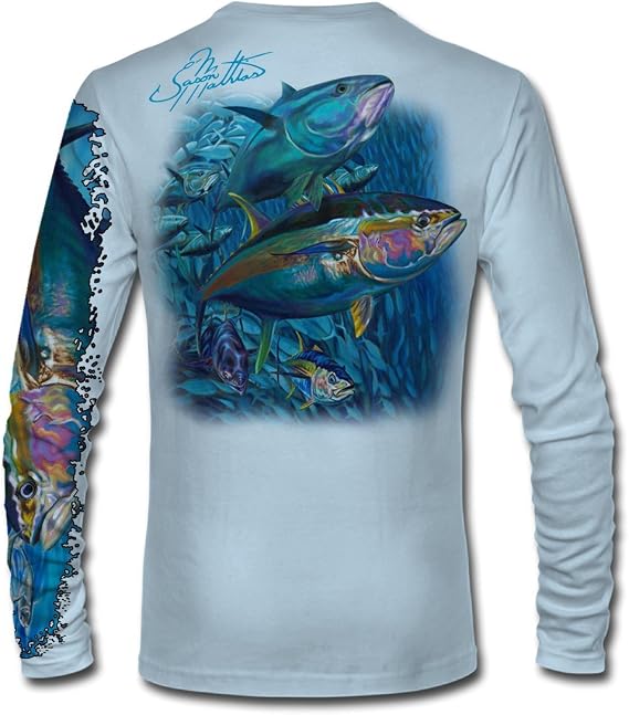 Yellowfin Tuna UPF 50+ Long Sleeve High Performance Fishing Shirt