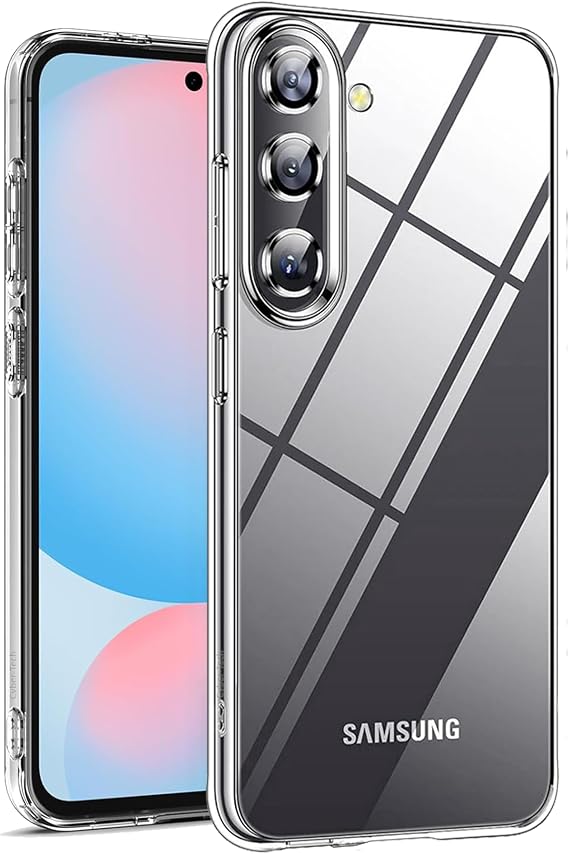 for Samsung Galaxy S24 FE Case, [Not Yellowing], Scratch-Resistant Back, [Military Grade Drop Protection] Shockproof Slim for S24 FE Case, Clear