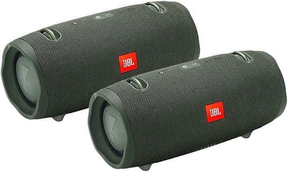 JBL Xtreme 2 Portable Wireless Bluetooth Speakers - Pair (Green)