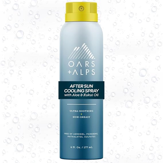 Oars + Alps After Sun Cooling Spray, Soothing Sunburn Relief, 1pk, 6oz