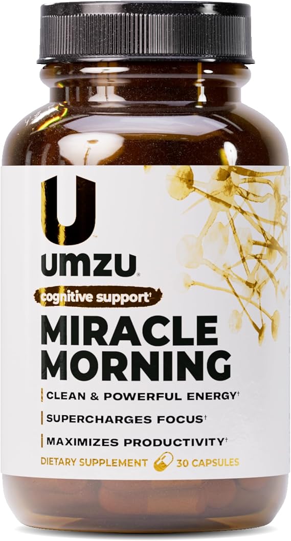 UMZU Miracle Morning Energy Support Supplement, 30 Day Supply