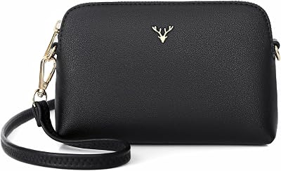 Crossbody Bag for Women, Vegan Leather Women Crossbody Purse Small Shoulder Handbags, Ladies Wristlet Clutch