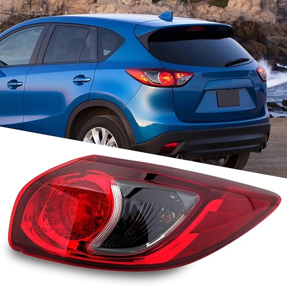 Right Passenger Side Tail Light Assembly Compatible with 2013 2014 2015 2016 Mazda CX-5 With Bulb KD3351150D, MA2805111