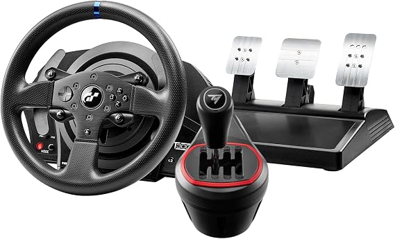 Thrustmaster T300RS GT & TH8S – High-End Racing Wheel and Gear Shifter for PS5, PS4, PC – Realistic Force Feedback and Optimal Precision