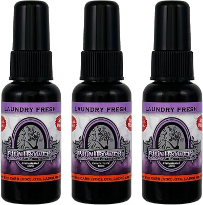 BluntPower 1.5oz High Concentrated Air Freshener, 3 Packs Laundry Fresh