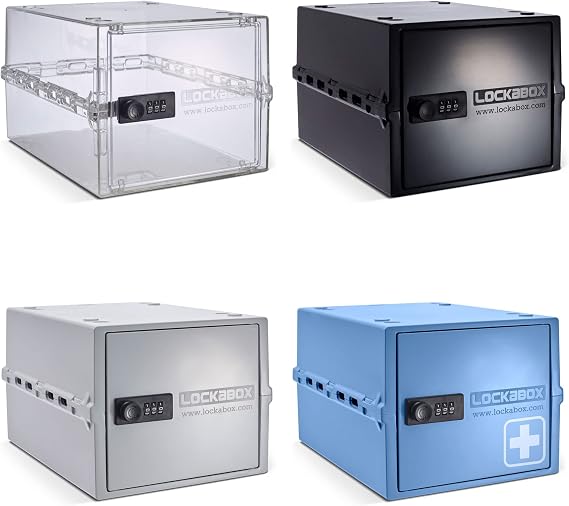 Lockabox OneTM Crystal, Jet, Opal White & Medi Blue Bundle | Lock Boxes