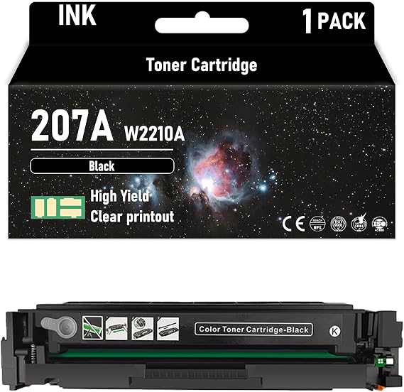 207A W2210A W2211A W2212A W2213A High Yield Black 1500 Pages Color 1400 | Pages Toner Cartridge Compatible for HP Compatible Replacement for HP M282nw M283cdw M255dw M282nw Printers,Black