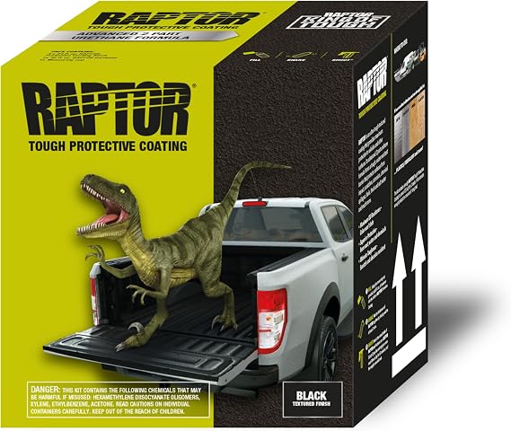 U-POL Products 0820 Raptor Black Truck Bed Liner Kit - 4 Liter