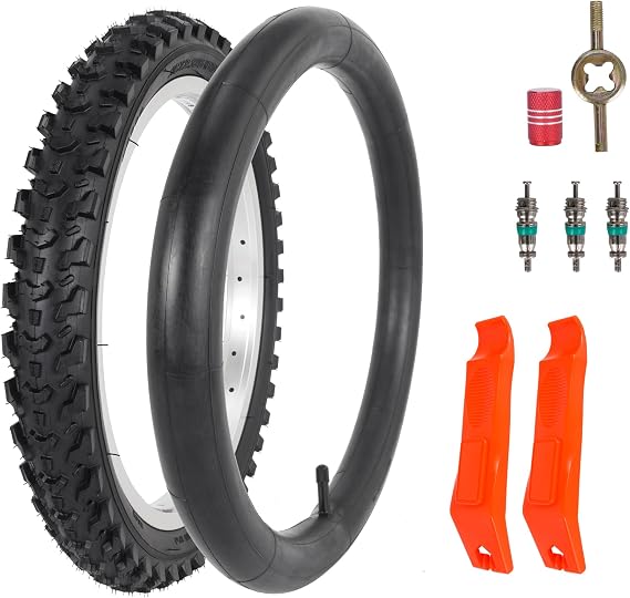 16X2.125 Kids Bike Tire/E-Bike Solid Tire, Type:Tire Tube/Solid - 1/2 Pack
