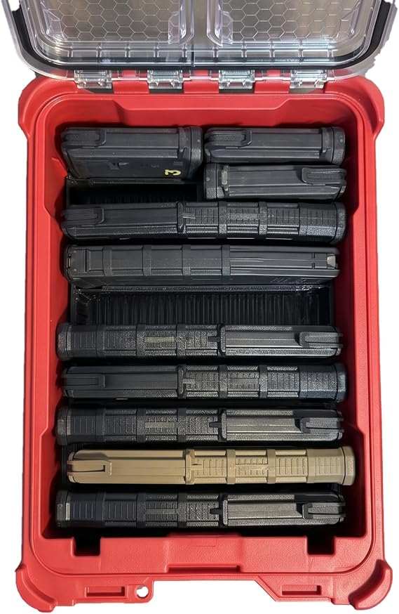 Magazine Organizer Insert Compatible with Milwaukee Packout Compact Organizer 48-22-8435