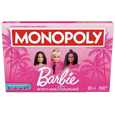 Monopoly Barbie Edition Board Game (German Version)