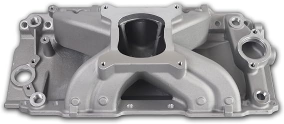 2904 53037 Single plane Air-Gap Intake Manifold for BBC 454 V8 | Compatible with Chevy Big Block Oval Port 396 402 427 454 V8 1965-2000 Idle-5,500 RPM