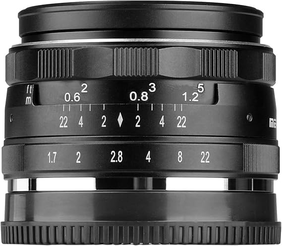 Meike MK-E-35-1.7 35mm F1.7 Large Aperture Manual Prime Fixed Lens APS-C for Sony E-Mount Digital Mirrorless Cameras A5000, A5100, A6000, A6100,A6300 A6500 A9 NEX 3 NEX 3N NEX 5 NEX 5T NEX 5R NEX 6 7