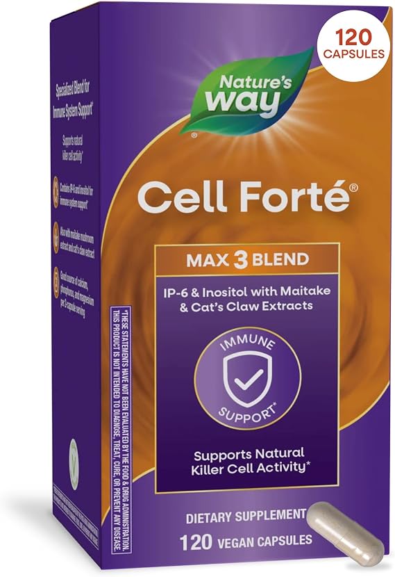 Nature's Way Cell Forte MAX3, IP-6 & Inositol, Immune Support*, 120 ct