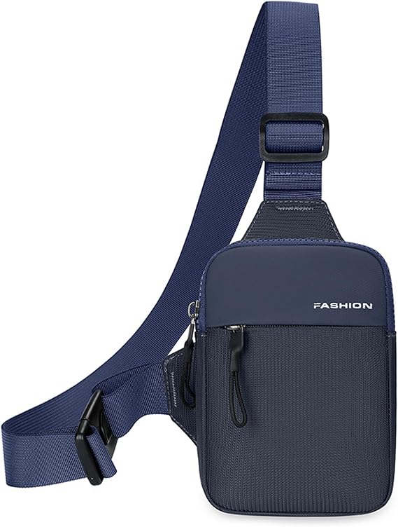 Mini Sling Bag Men Small Crossbody Bag Women Fanny Packs Casual Phone Chest Bag Waterproof Slim Personal Pocket Bag Backpack for Travel Hiking