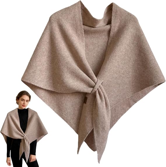 Shawl Wraps for Women, Pashmina Wraps for Women,Wrap Cardigan Cape Wool Shoulder Top Sweater Scarf