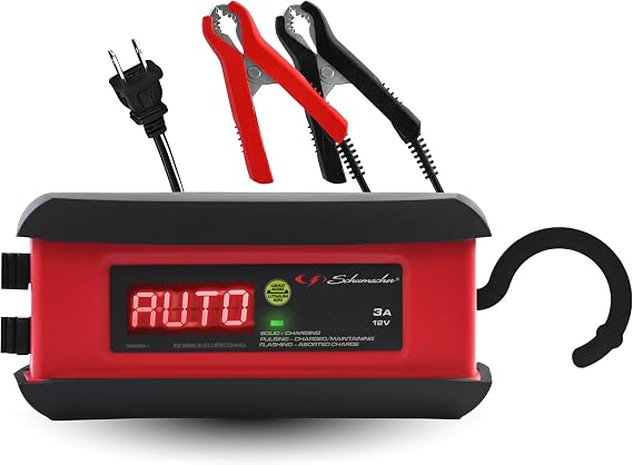 Schumacher Electric 3A Car Battery Charger & Maintainer, 12V SP1297