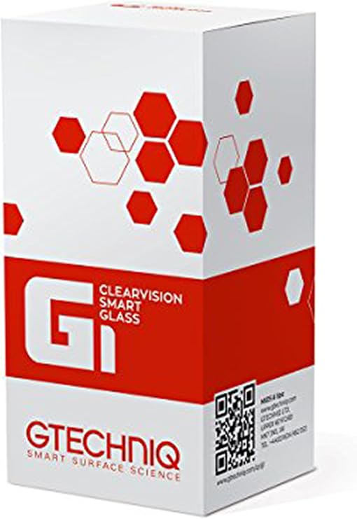 Gtechniq Auto G1 ClearVision Smart Glass for Cars, 15ml | Glass Coating, Repels Rain and Dirt, Improves Visibility, Protects for up to 20,000 Miles