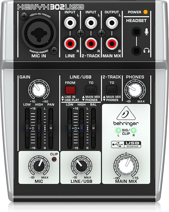 BEHRINGER XENYX 302 USB Mixer