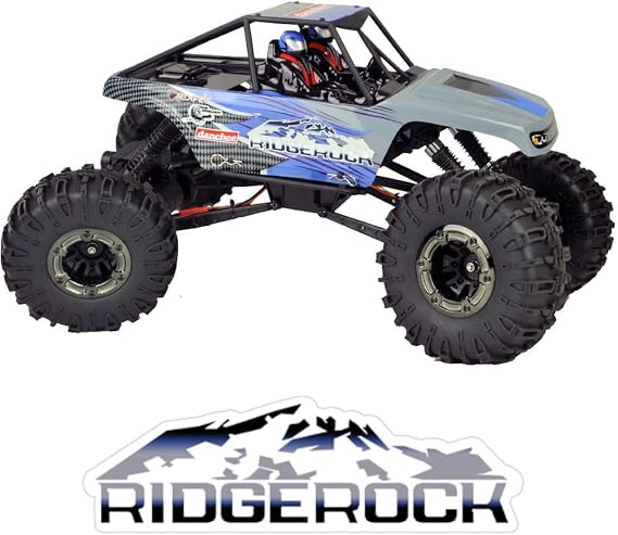 Redcat Racing Danchee Ridgerock 1/10 Scale 4WD Electric RC Rock Crawler RC Truck RTR with 2.4GHz Radio, Dual Motors, 4-Wheel Steering, USB Charger with RC Crawler Li-ion Battery
