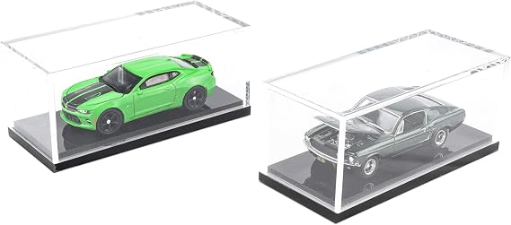 Premium Hobbies 1:64 Scale Acrylic Die-Cast Car Display Case - 2 Pack #1000