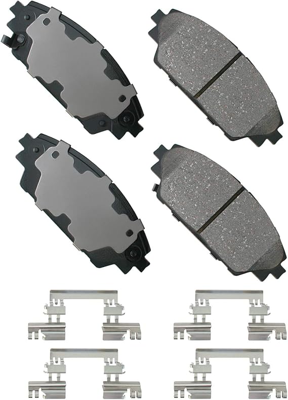 Akebono Brake Pad Set, ACT1728 , GREY