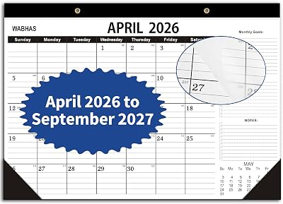 Desk Calendar 2026,April 2026 to September 2027,Desk Calendar 2026-2027 with to-do list,2026 Calendar -18 Months,Calendar 2026-2027-17 x 12 for Home or Office.