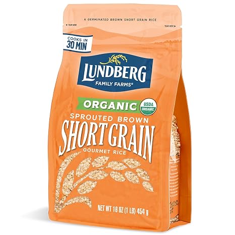 Lundberg Family Farms Sprouted Short Brown Rice, 1 Pound