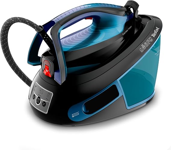 Tefal Express Vision Steam Generator Iron, 7 Bar, Black and Blue