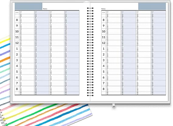 Appointment Book, Schedule Planner by StriveZen, Daily, Hourly, 15 Minutes Increments, Weekly Scheduling, 7" x 8-3/4", Pockets, 128 Pages, HARDCOVER, UNDATED