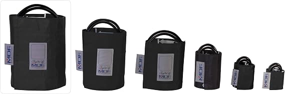 MDF Instruments MDF2090470 Sensitivity-Safe Blood Pressure Thigh Cuff, Double Tube - Black
