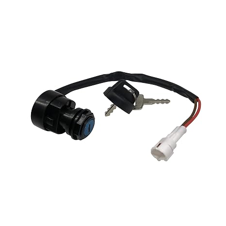 Ignition Key Switch for Yamaha Raptor 350 660 700 YFM350 YFM660 YFM700 2001-2013/Banshee 350 YFM350 2002-2006/Warrior 350 YFM350 2002-2004/Bruin YFM350 2x4 4x4 2004-2006 5LP-82510-00-00 ATV