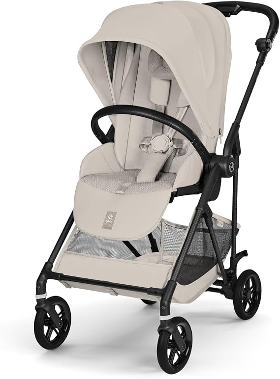 CYBEX CybexOfficialMelio Carbon 2026 Dune JP2 Ultra-Light Baby Stroller "Light to carry. Light to push. Always light." From 1 month to 36 months Lightweight Both facings EN standard compliant SG