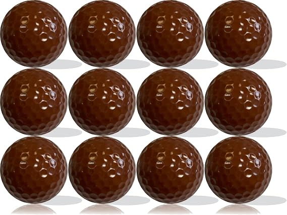 Brown Golf Balls 12 Pack Elevate Your Game with Distinctive Style and Superior Performance on the Green!