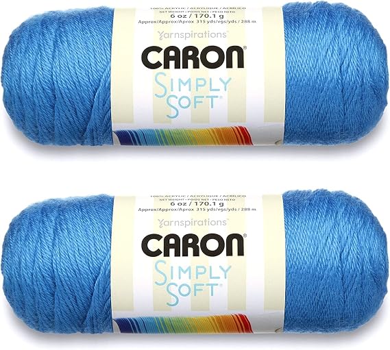 Bulk Buy: Caron Simply Soft Yarn Solids (2-Pack) (Cobalt Blue)