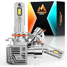 9005 LED Headlight Bulb, 60W 32000LM 6500K Cool White HB3 Headlight Bulbs, Low/High Beam LED bulb with Fan, Plug and Play, Halogen & Xenon Replacement Lights, Pack of 2(9005/HB3)