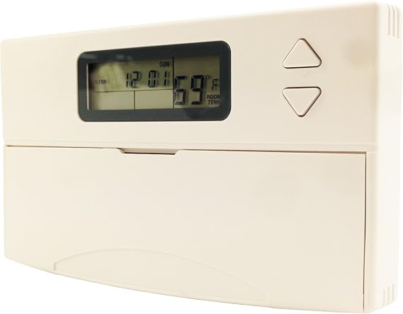 King Electric EP-3 Electronic Low Voltage Programmable Battery Powered Thermostat, White
