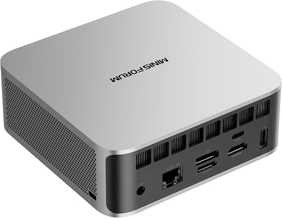 MINIS FORUM AI X1-255 Mini PC AMD Ryzen 7 255 (8C / 16T up to 4.9 GHz) HDMI/DP/USB4 (4K @ 120 Hz) USBA X 3 2.5G LAN Wi-Fi 7 / BT5.4 Oculink Support (no SSD/RAM)
