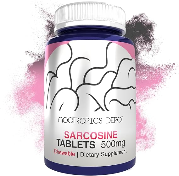 Nootropics Depot Sarcosine Tablets | Chewable | 500mg | 120 Count