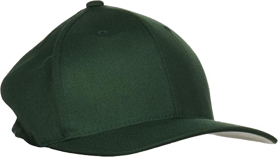 Flexfit Men's Wool Blend Fitted Baseball Cap, Spruce, Large-X-Large Black