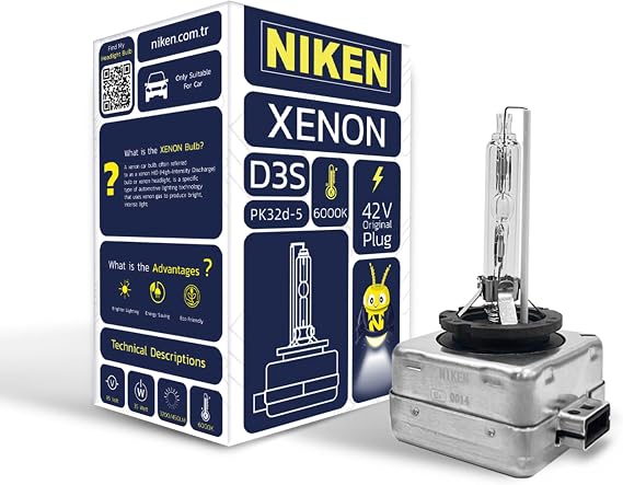 Niken D3S 6000K Beyaz XENON Far Ampulü, 42V, 35W, PK32d-5, 6000K